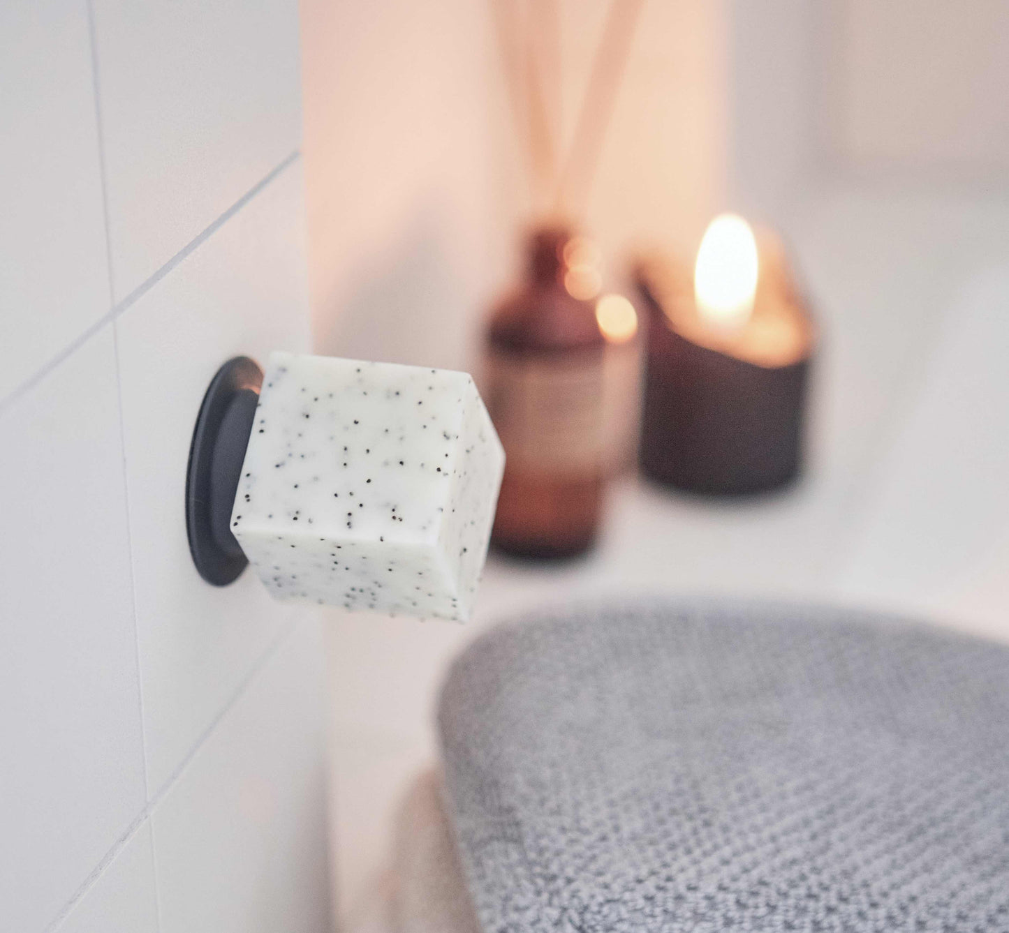 Porta Sapone Magnetico Grigio Scuro - Soapi