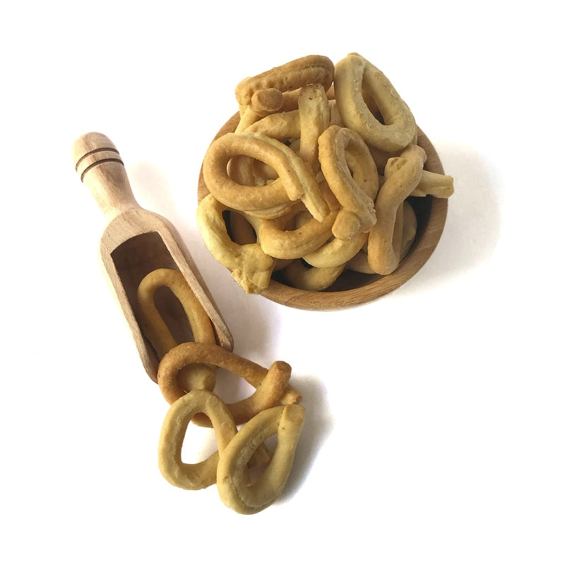 Taralli Pugliesi alla Cipolla con Semola 100% Senatore Cappelli Bio - 200 gr