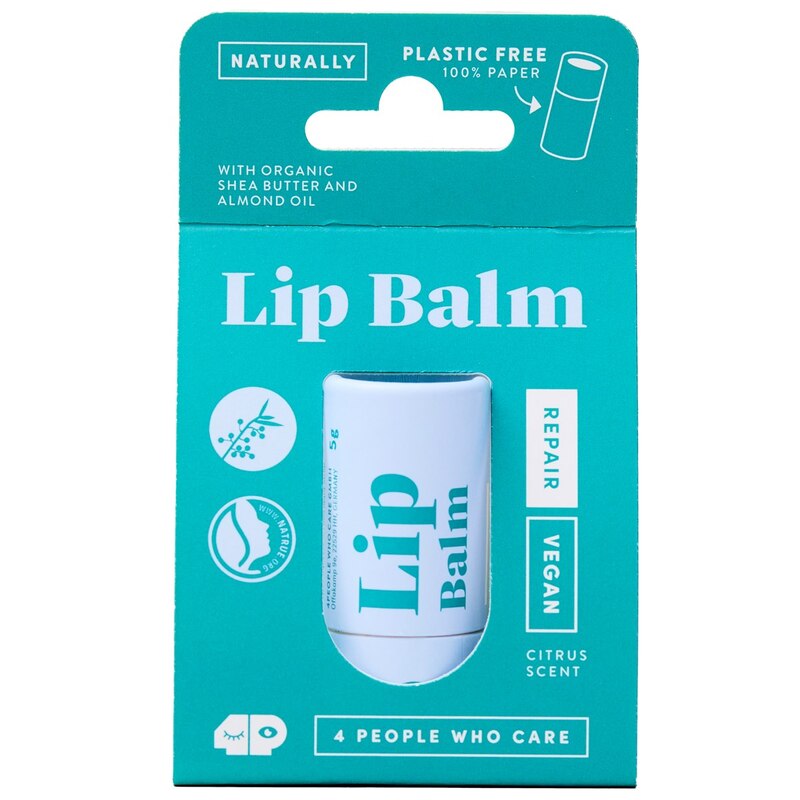 Balsamo Labbra Vegano in Tubo di Carta - 4 People Who Care