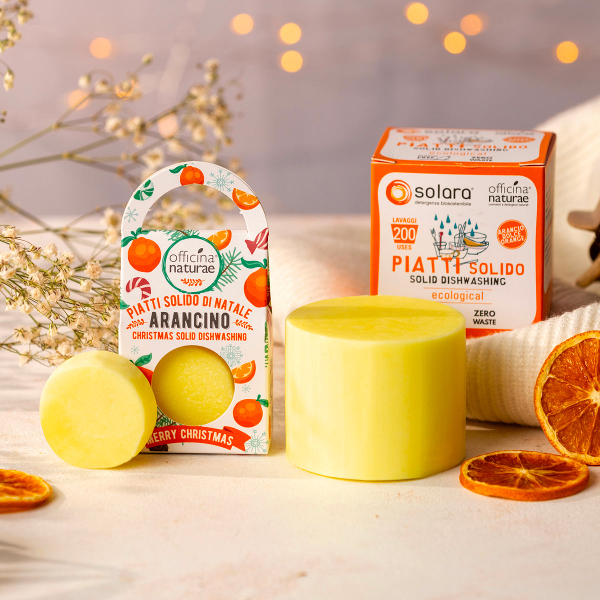 Detergente Piatti Solido di Natale | Arancino - Officina Naturae