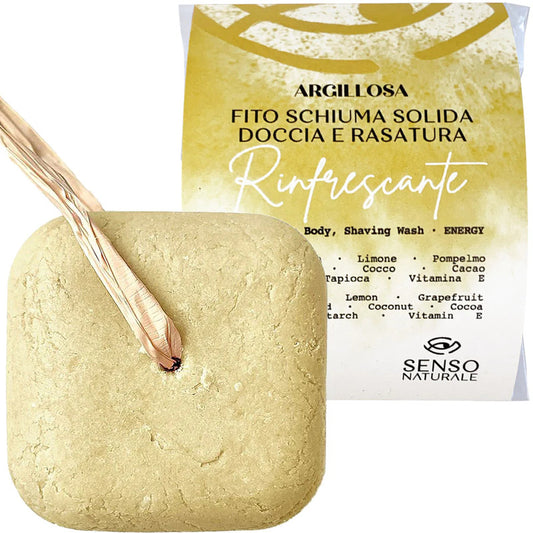 Bagnoschiuma Solido Argillosa Rinfrescante - Senso Naturalep