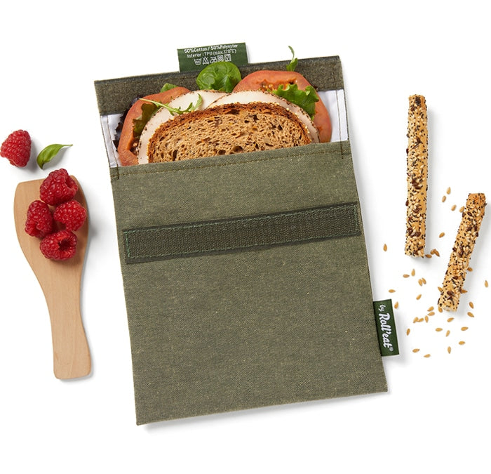 Sacchetto Ecologico Riutilizzabile | Porta Panini, Snack’n’Go Natura - Roll’Eat