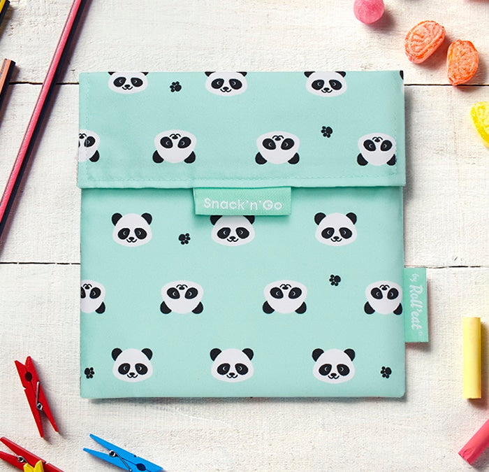 Sacchetto Ecologico Riutilizzabile | Porta Panini, Snack'n'Go Animali - Roll’Eat