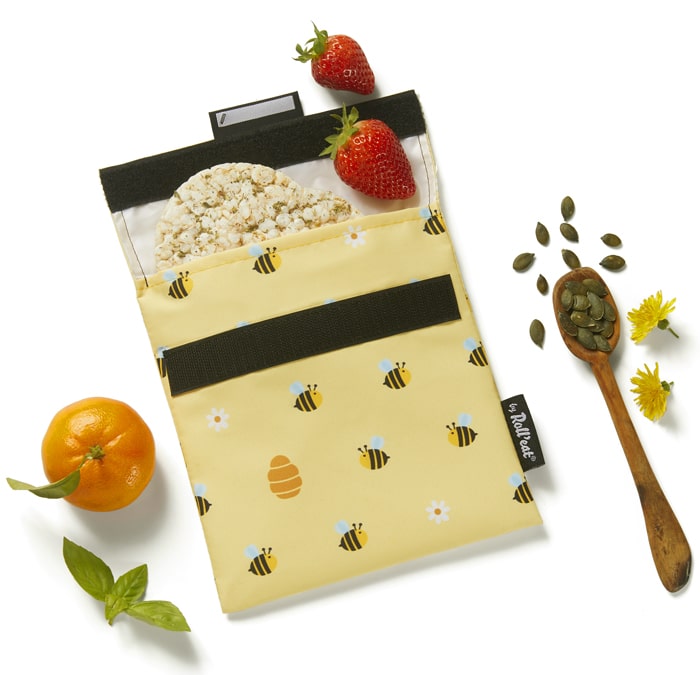 Sacchetto Ecologico Riutilizzabile | Porta Panini, Snack'n'Go Animali - Roll’Eat