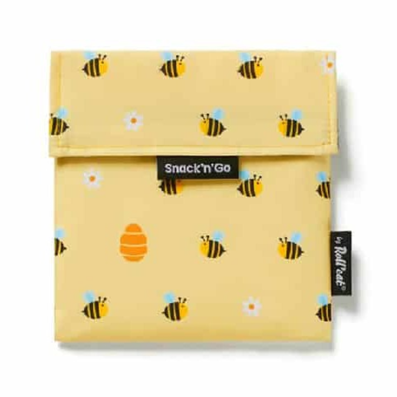 Sacchetto Ecologico Riutilizzabile | Porta Panini, Snack'n'Go Animali - Roll’Eat