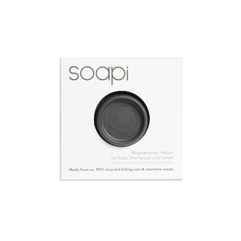 Porta Sapone Magnetico Grigio Scuro - Soapi