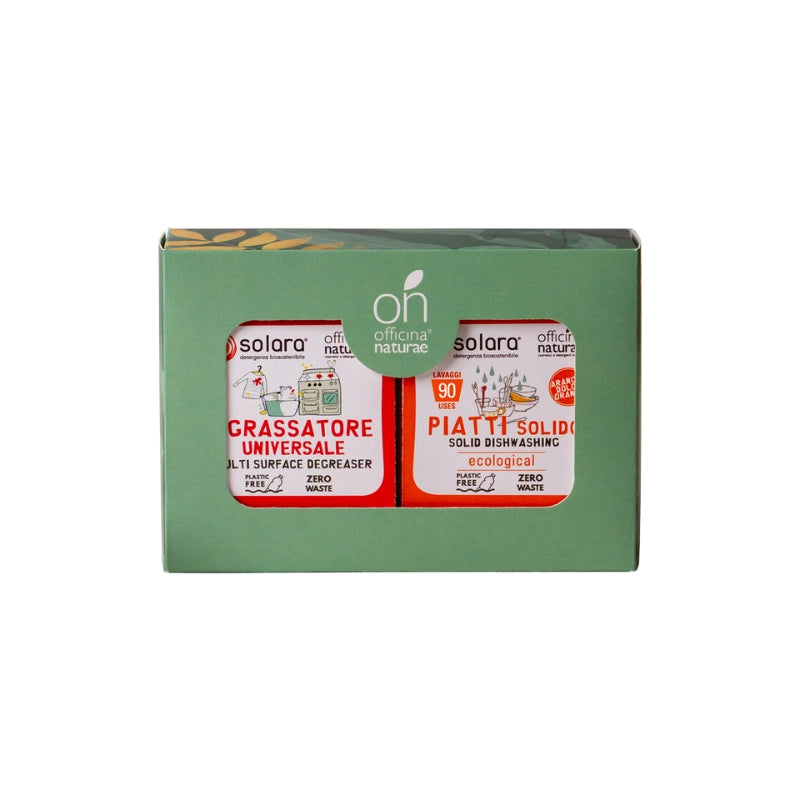 Kit Casa Plastic Free (Detergente Solido Piatti e Sgrassatore) - Officina Naturae