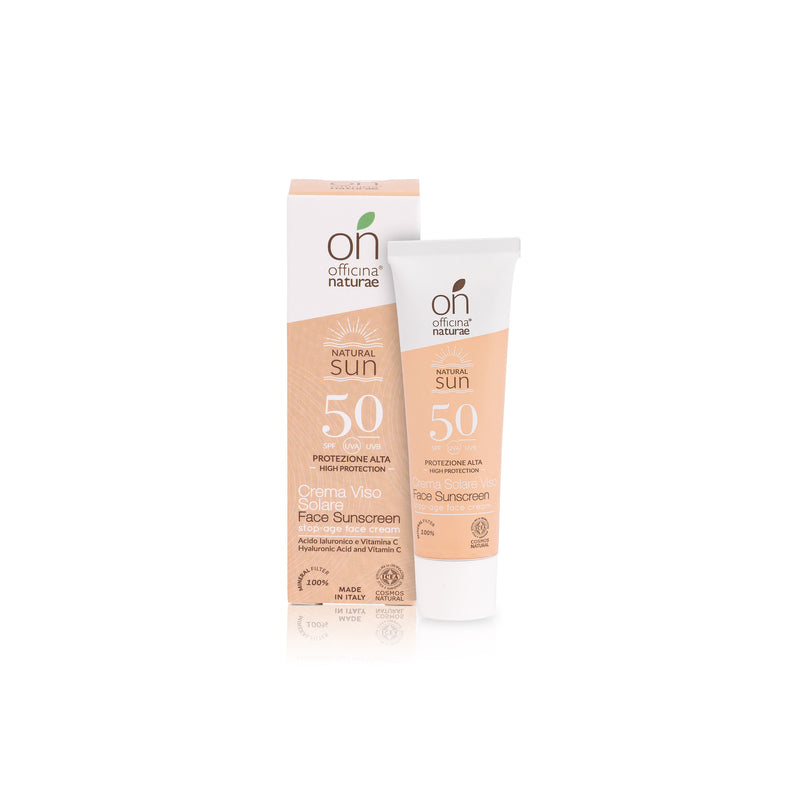 Protezione Solare Viso Minerale in Crema SPF 50 - Officina Naturae