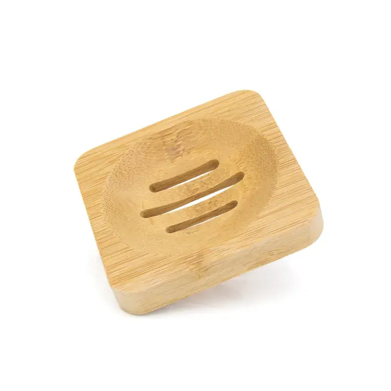 6 Portasapone In Bambù Naturale - Set Scatole Sapone Per Bagno Eco-Friendly - Foto 2