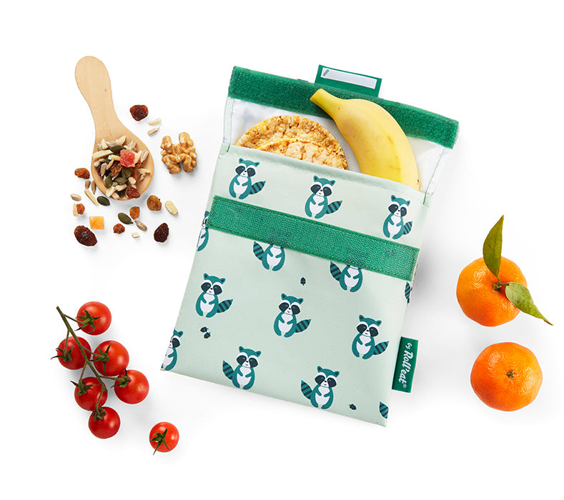 Sacchetto Ecologico Riutilizzabile | Porta Panini, Snack'n'Go Animali - Roll’Eat