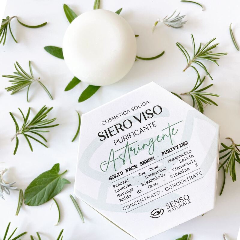 Siero Viso Solido ASTRINGENTE Purificante (Pelle Mista/Grassa) - Senso Naturale