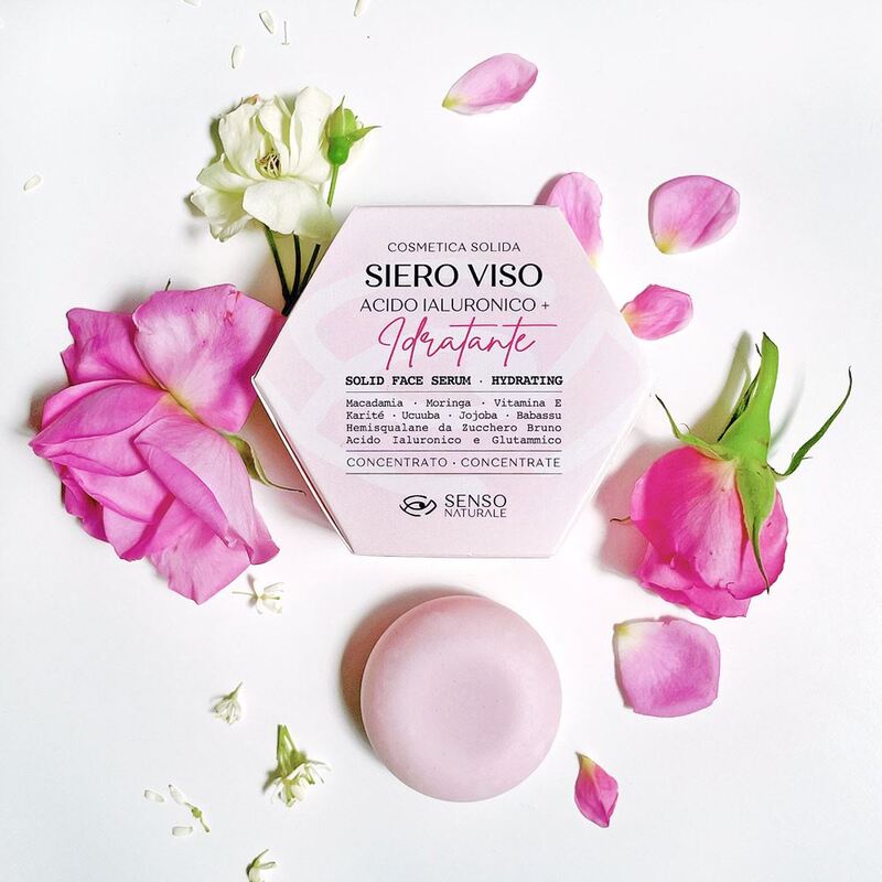 Siero Viso Solido IDRATANTE (Pelle Normale) Acido Ialuronico - Senso Naturale