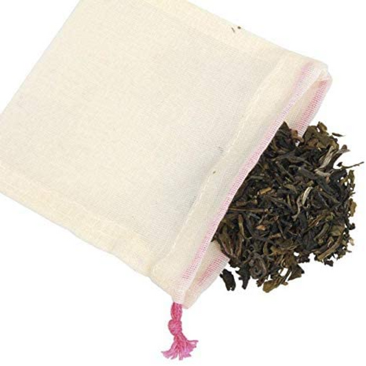 Filtro Infusore Sacchetto in Cotone per Tè e Tisane