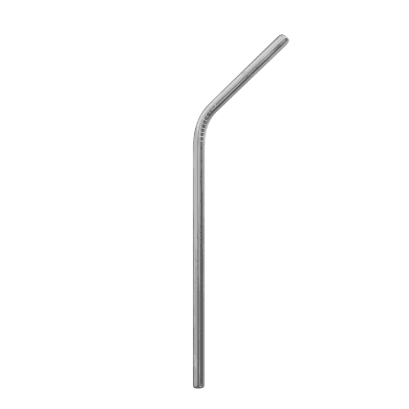 Cannuccia Riutilizzabile in Acciaio Curva - 20 cm