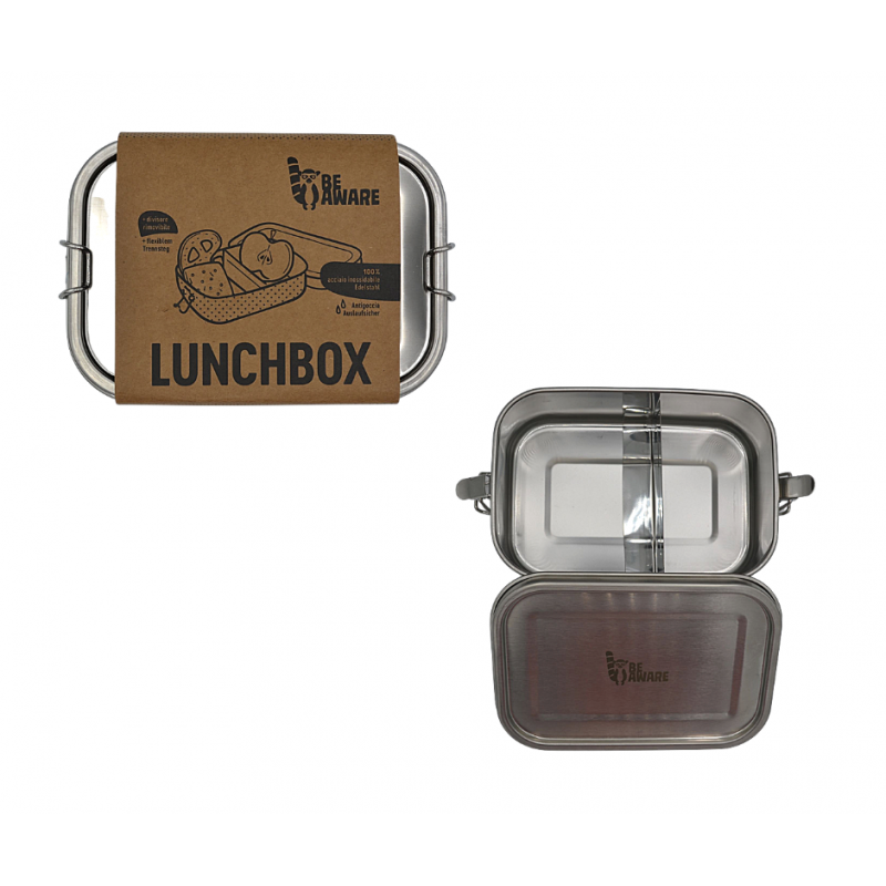 Lunch Box Riutilizzabile in Acciaio Antigoccia