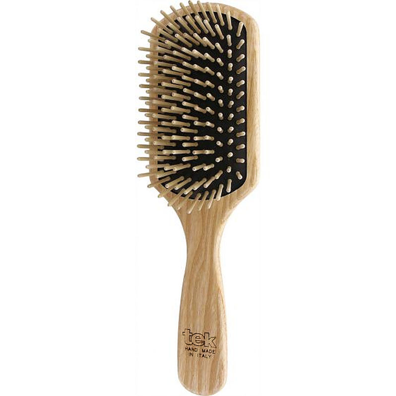Spazzola Capelli in Legno Rettangolare Grande (Capelli Lisci, Fini e Medi/Lunghi) - Tek