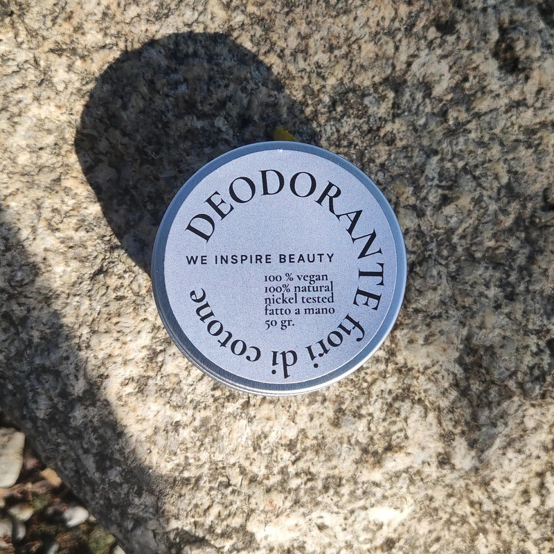 Deodorante Naturale in Crema Fiori Freschi di Cotone (Sz. Bicarbonato) - We Inspire Beauty