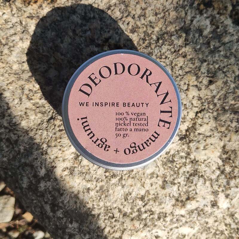 Deodorante Naturale in Crema Mango + Agrumi (Sz. Bicarbonato) - We Inspire Beauty
