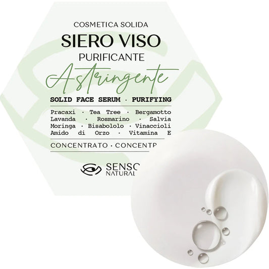 Siero Viso Solido ASTRINGENTE Purificante (Pelle Mista/Grassa) - Senso Naturale