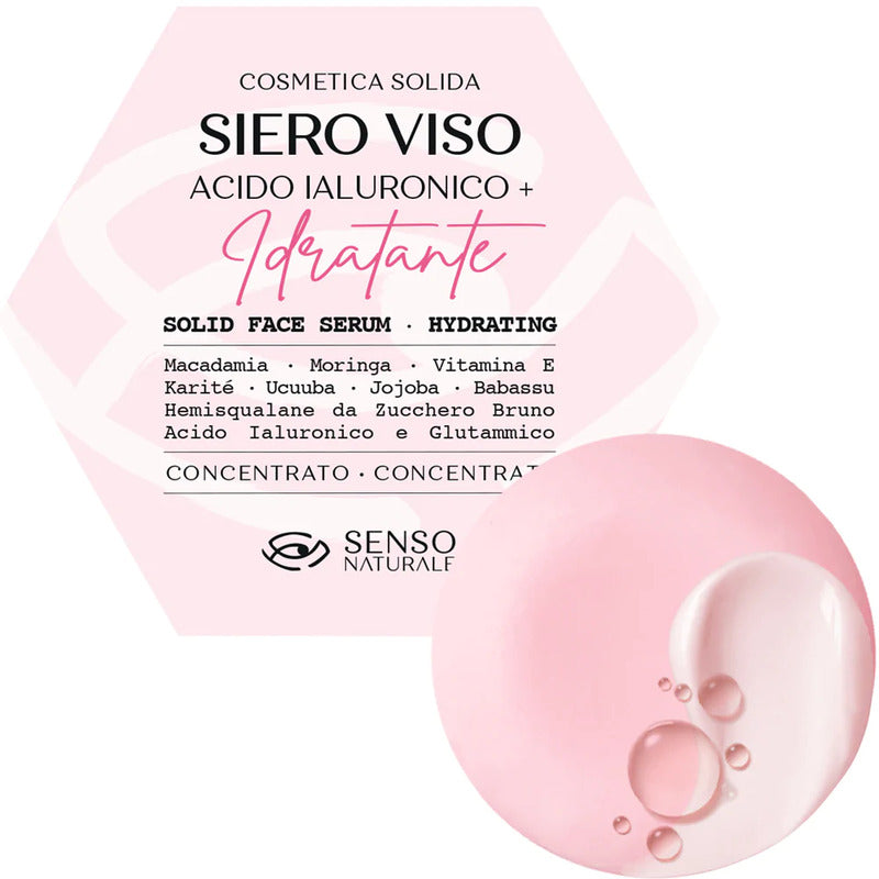 Siero Viso Solido IDRATANTE (Pelle Normale) Acido Ialuronico - Senso Naturale