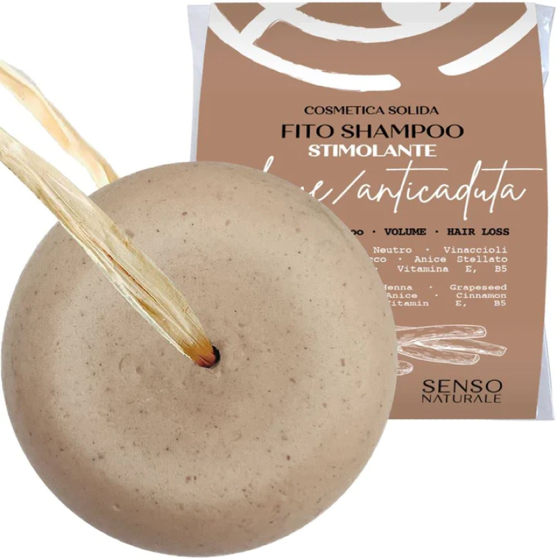 Shampoo Solido Stimolante (Capelli Fini) MAXI - Senso Naturale