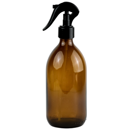 Bottiglia in Vetro Ambrato con Spruzzino - 500 ml