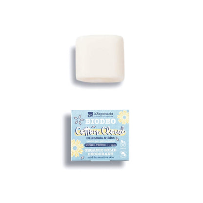 Deodorante Stick BioDeo Cotton Cloud | Neutro (Sz. Bicarbonato) - La Saponaria
