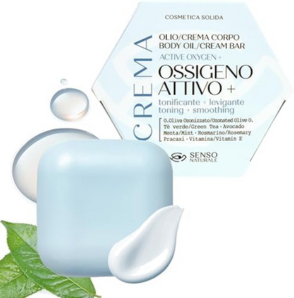 Crema/Olio Corpo Solido con Ossigeno Attivo | Rassodante - Senso Naturale