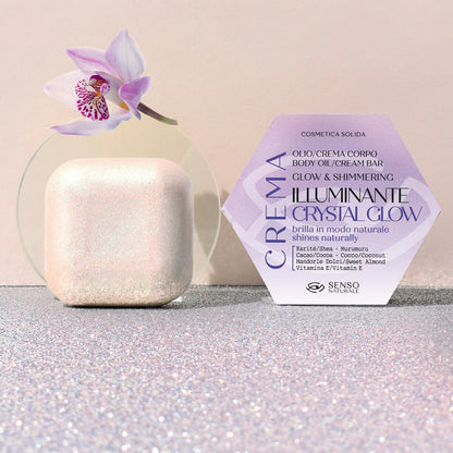 Crema/Olio Corpo Solido Crystal Glow | Nutriente - Senso Naturale