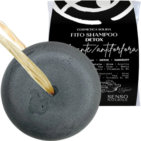 Shampoo Solido Detox  (Capelli Grassi/Con Forfora) MAXI - Senso Naturale