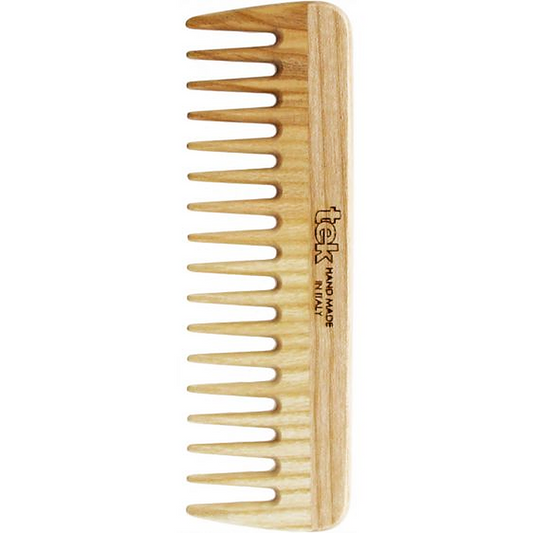 Pettine Capelli in Legno Piccolo (Capelli Normali, Ricci, Mossi) - Tek